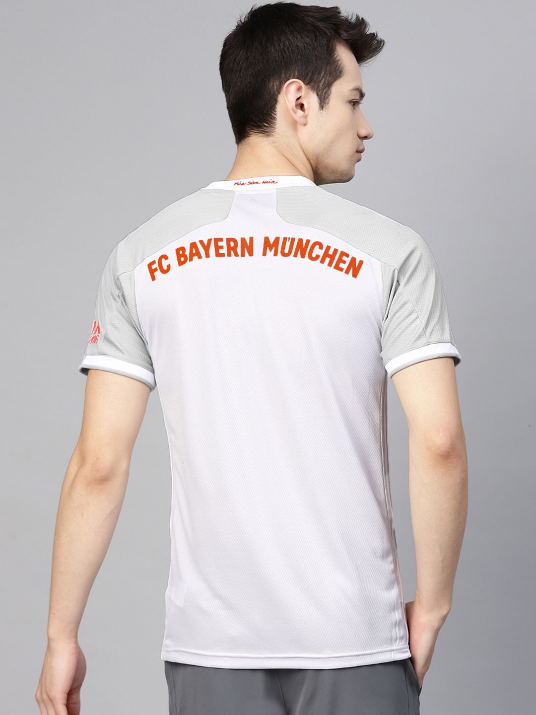 Buy ADIDAS Men Grey FC Bayern 20/21 Away Printed Football Jersey
