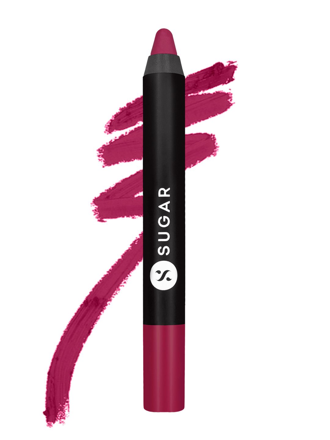 SUGAR Pink Matte As Hell Crayon Lipstick - 31 Poppy Adams (Raspberry Pink) 2.8g Price in India