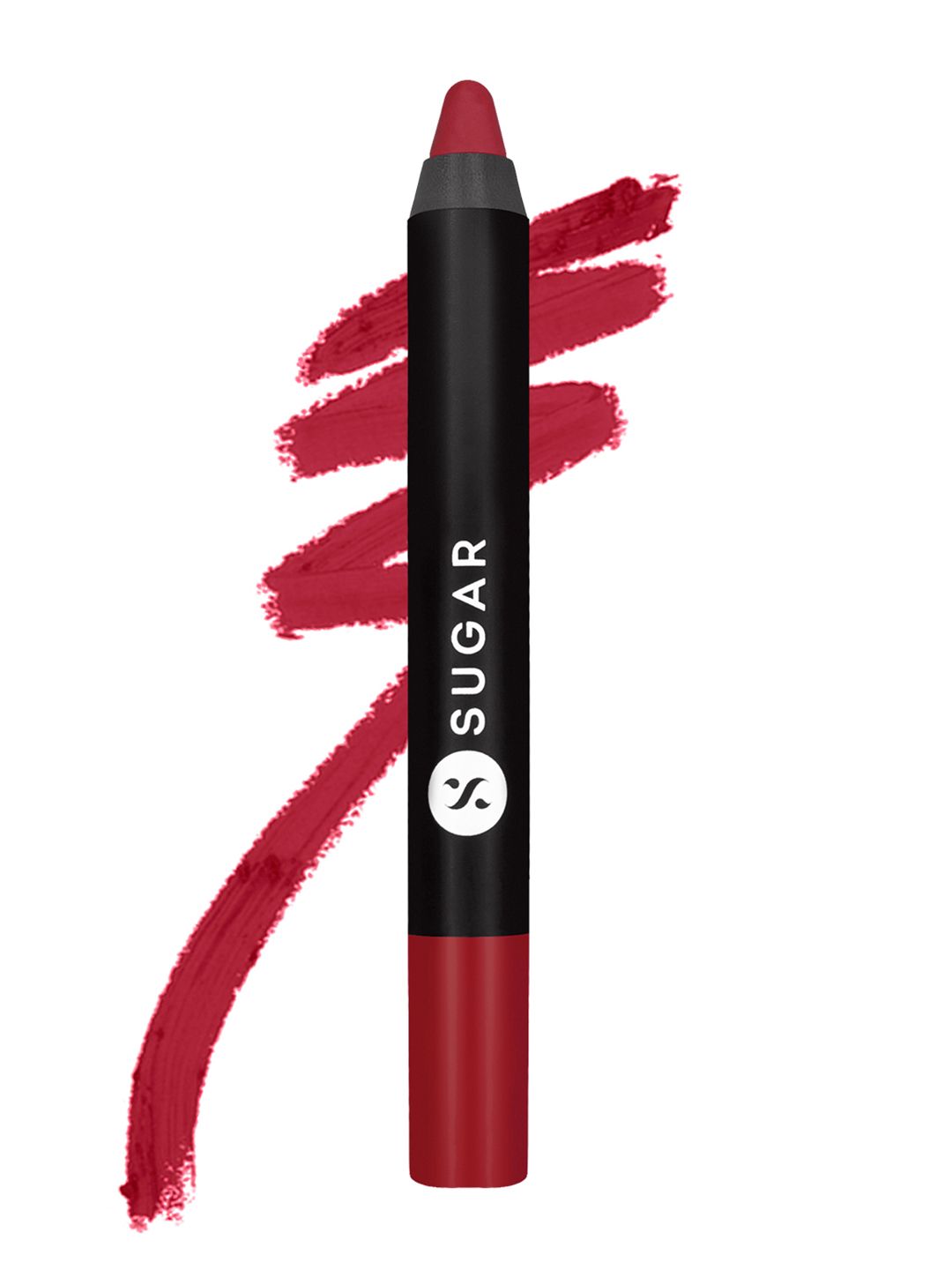 SUGAR Cosmetics Matte As Hell Crayon Lipstick 34 Cherry Ames - 2.8 g Price in India