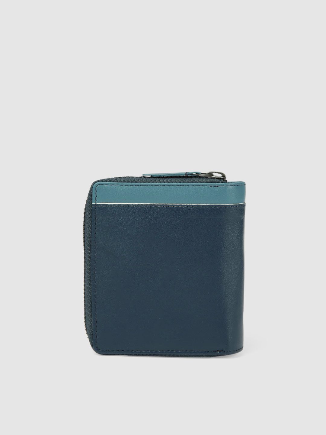 Buy WROGN Men Teal Blue Zip Around Wallet - Wallets for Men