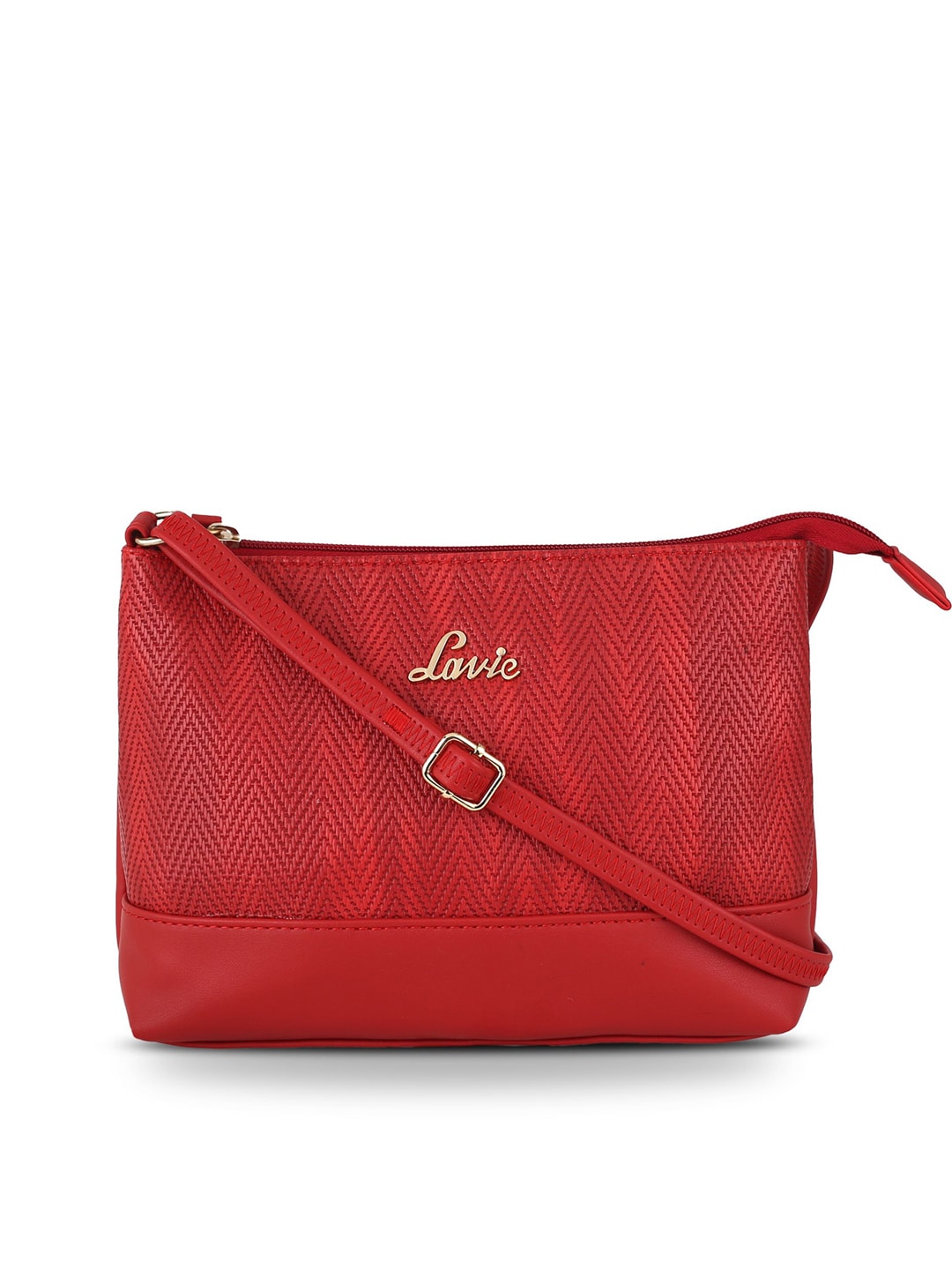 Lavie Red Textured Sling Bag Price in India