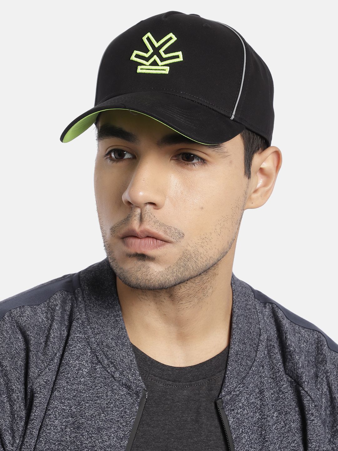 WROGN Unisex Black Embroidered Baseball Cap