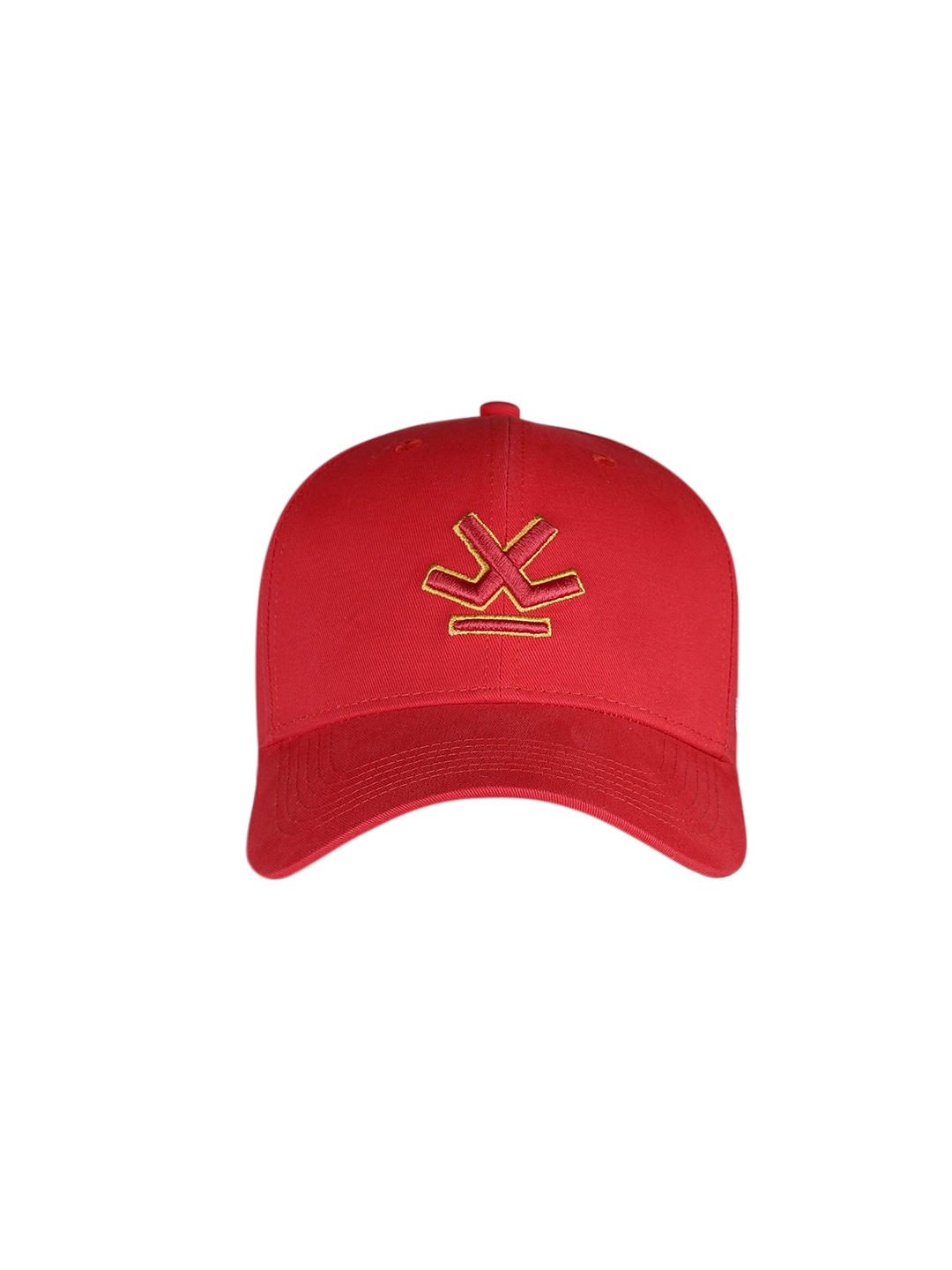 WROGN Unisex Red Embroidered Baseball Cap Price in India