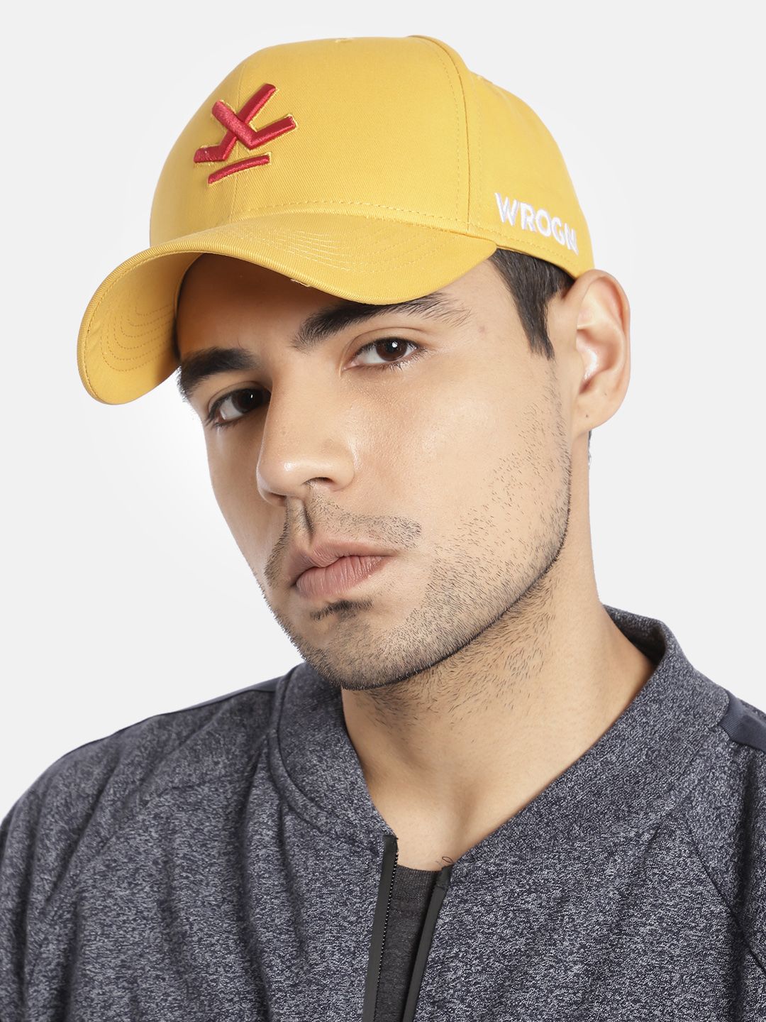 WROGN Unisex Yellow Embroidered Baseball Cap