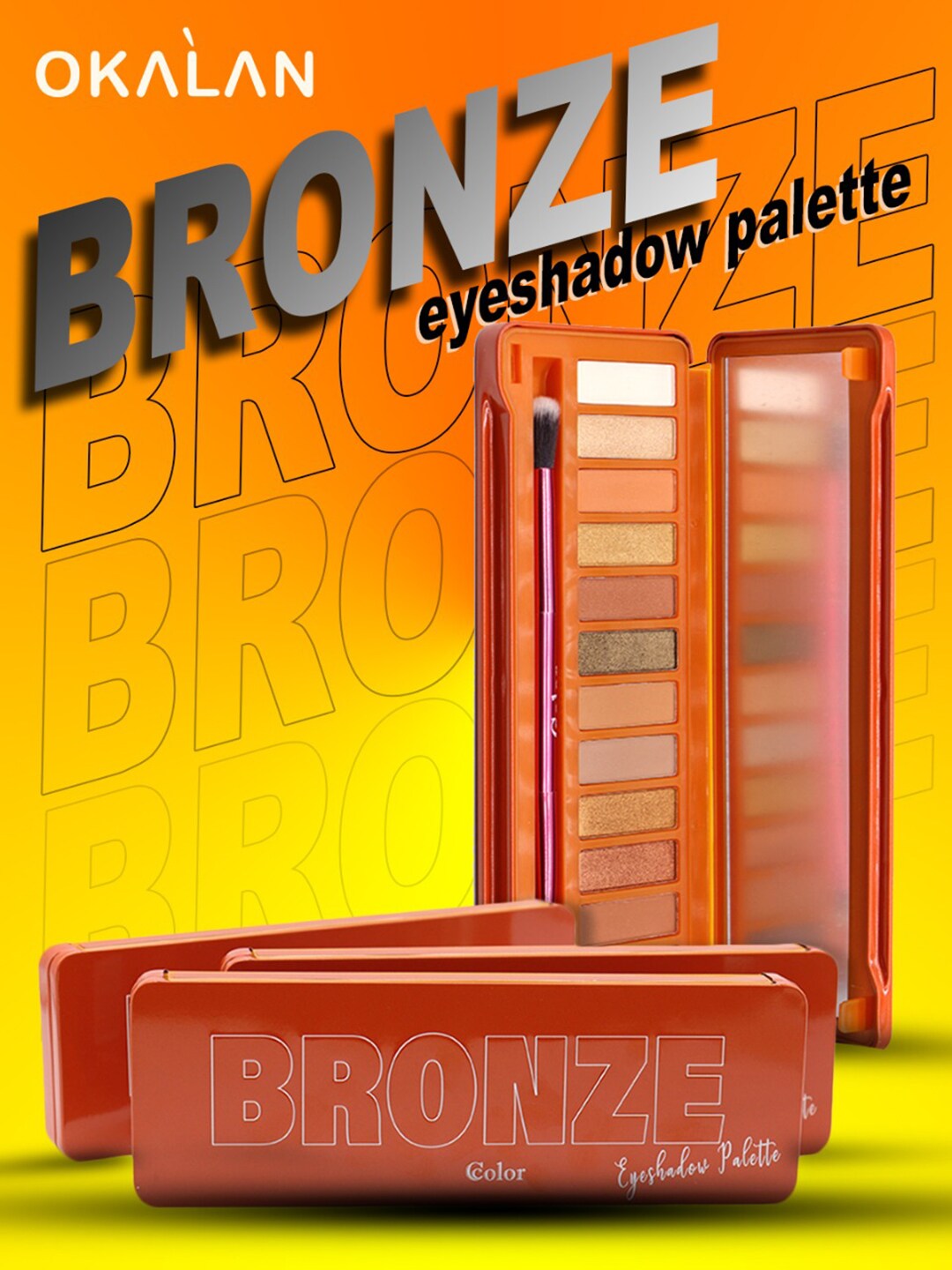 Okalan Bronze Eyeshadow Palette 15 g Price in India