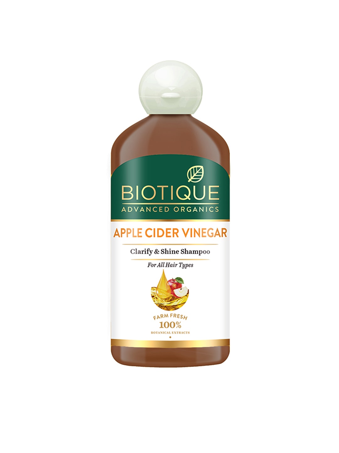 Biotique Unisex Advanced Organics Apple Cider Vinegar Clarify & Shine Shampoo 300 ml Price in India