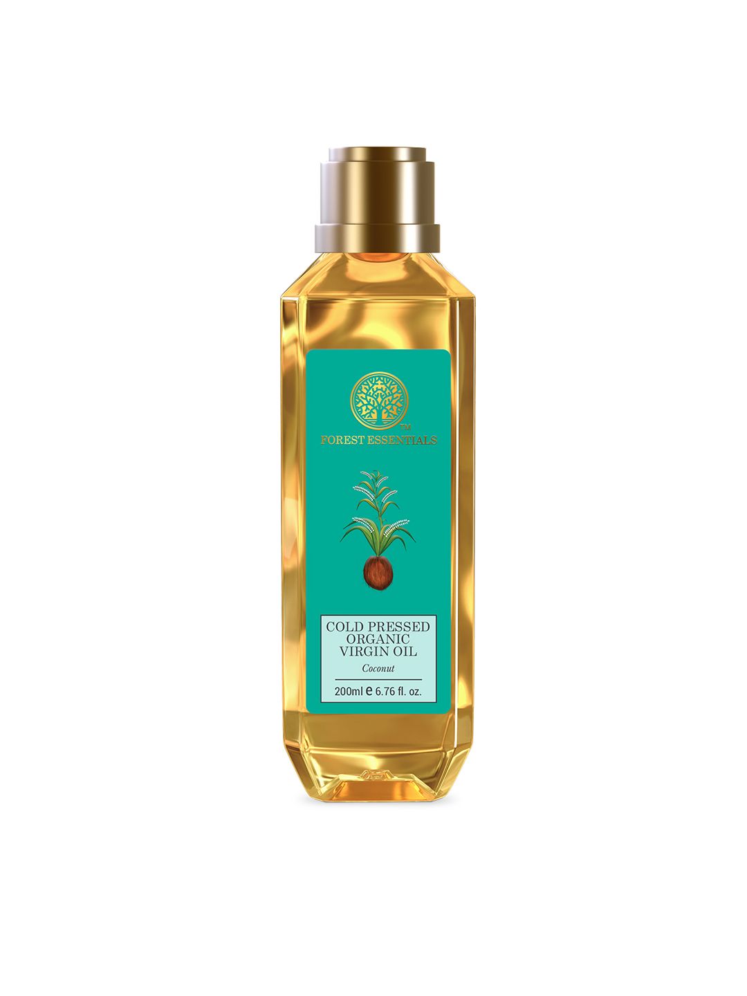 Forest Essentials Organic Cold Pressed Virgin Coconut Oil For Hair & Skin - 200ml