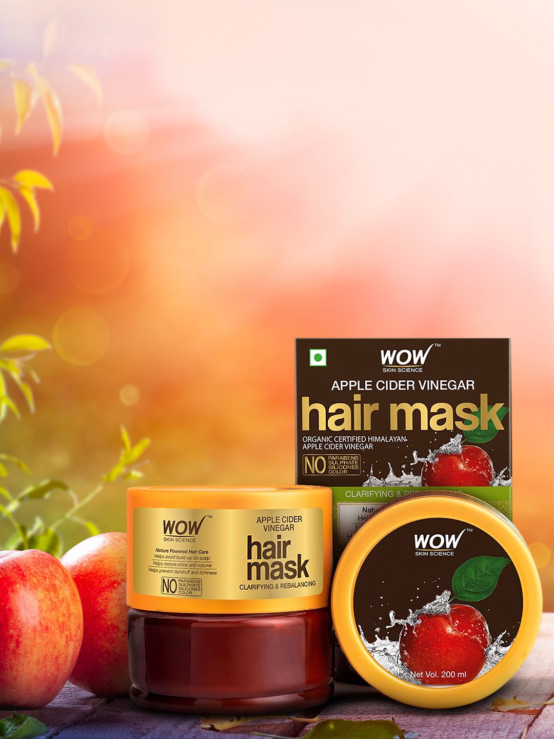 WOW SKIN SCIENCE Apple Cider Vinegar Hair Mask 200 ml Price in India