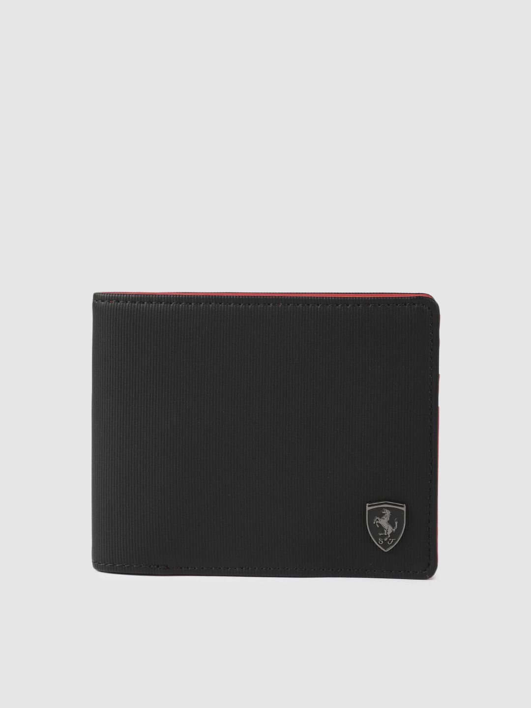 Puma Unisex Black Solid Two Fold Wallet Price in India