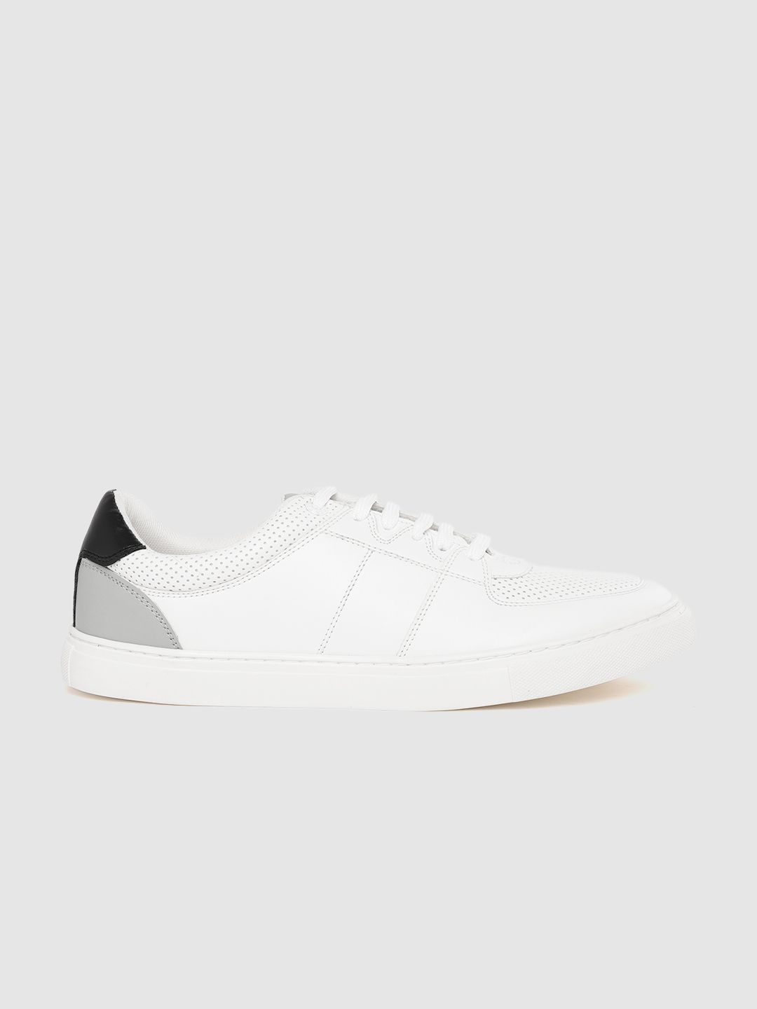 WROGN Men White Perforated Sneakers