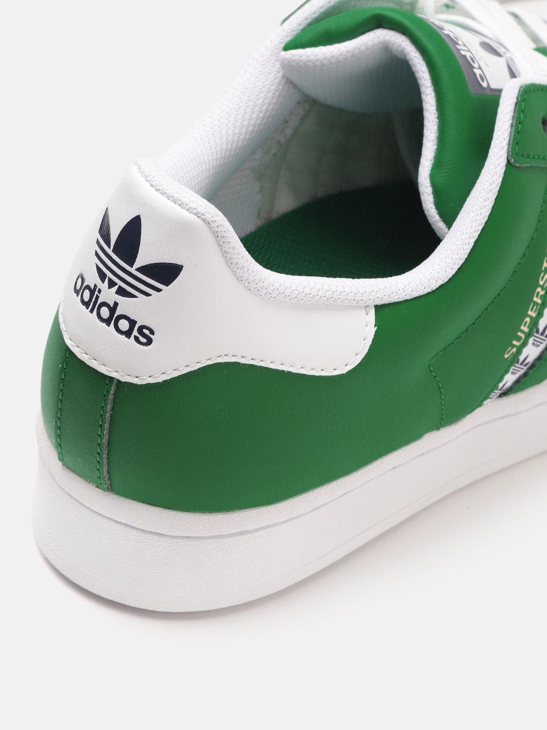 Buy ADIDAS Originals Men Green & White Solid Superstar Leather Sneakers - Casual Shoes for Men 12709286 | Myntra Buy ADIDAS Originals Men Green & White Solid Superstar Leather Sneakers - Casual Shoes for Men 12709286 | Myntra