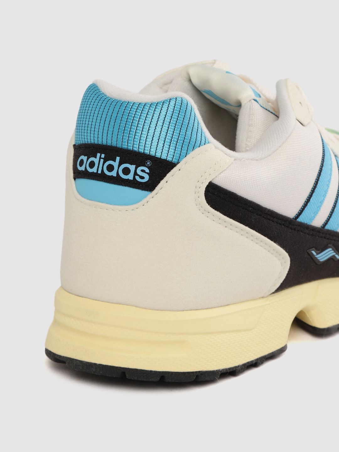 Buy ADIDAS Originals Men Off-White & Blue Colourblocked ZX 100 C