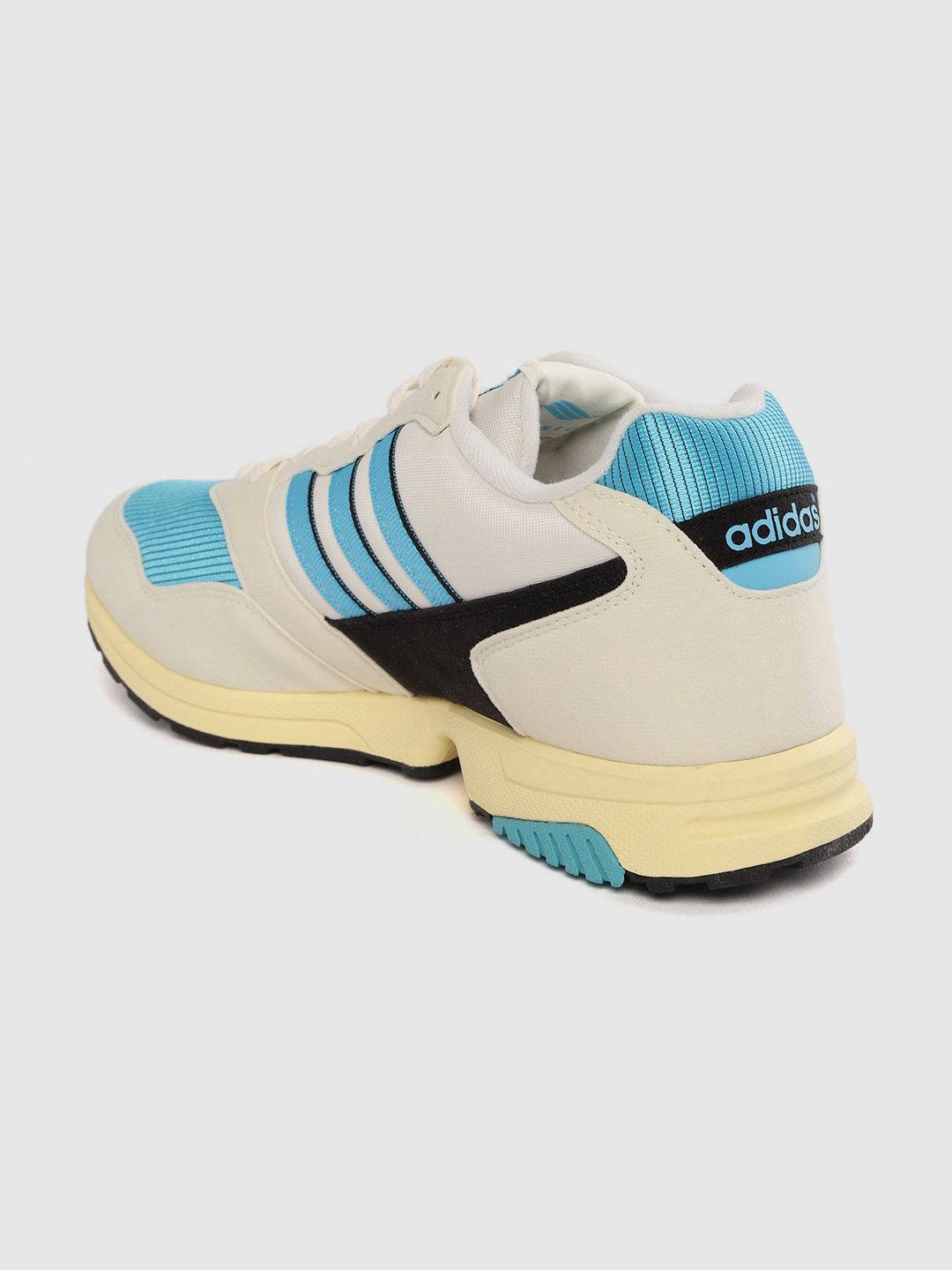 Buy ADIDAS Originals Men Off-White & Blue Colourblocked ZX 100 C
