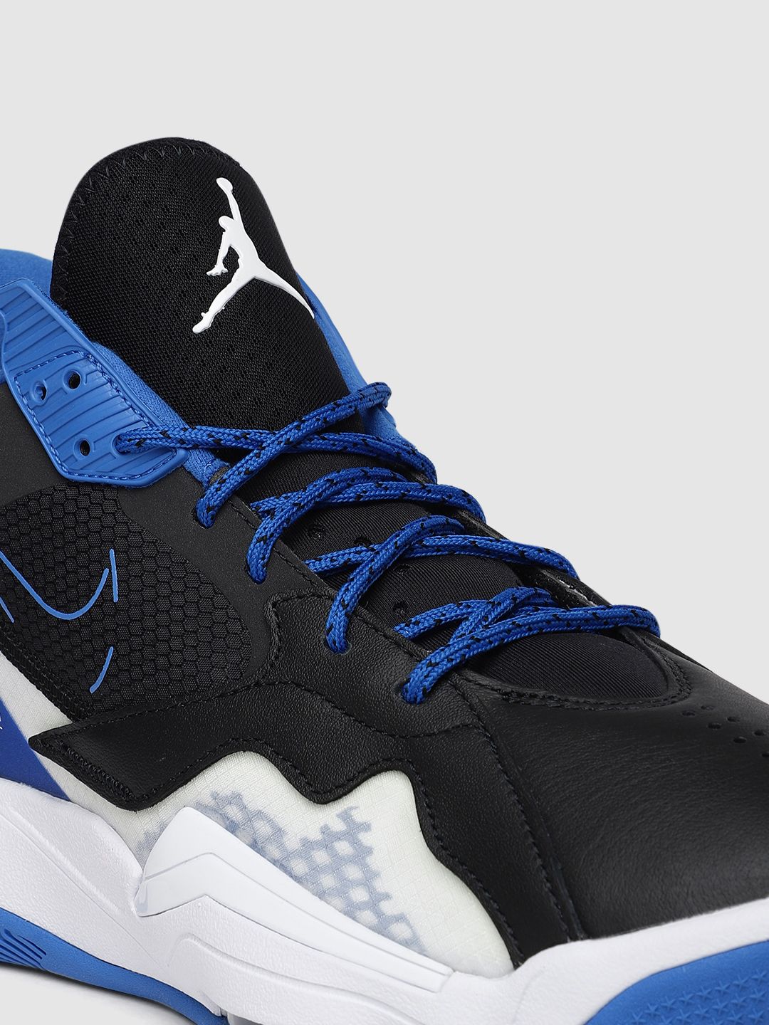 Buy Nike Men Black JORDAN ZOOM '92 Leather Mid-Top Basketball