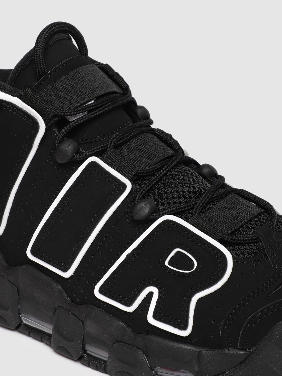 Buy Nike Men Black AIR MORE UPTEMPO Running Shoes - Sports Shoes