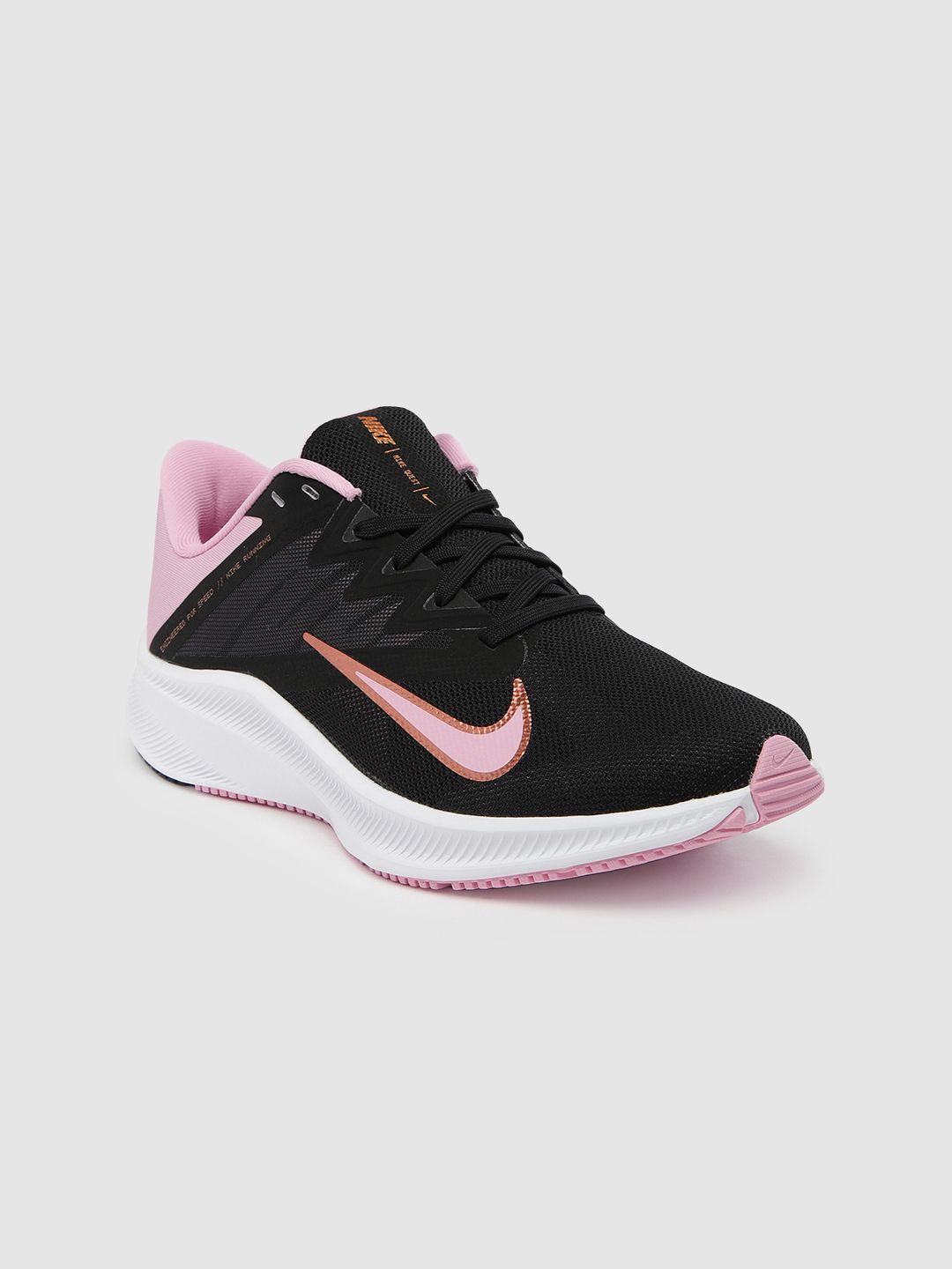 Nike Women Black QUEST 3 Running Shoes Price in India