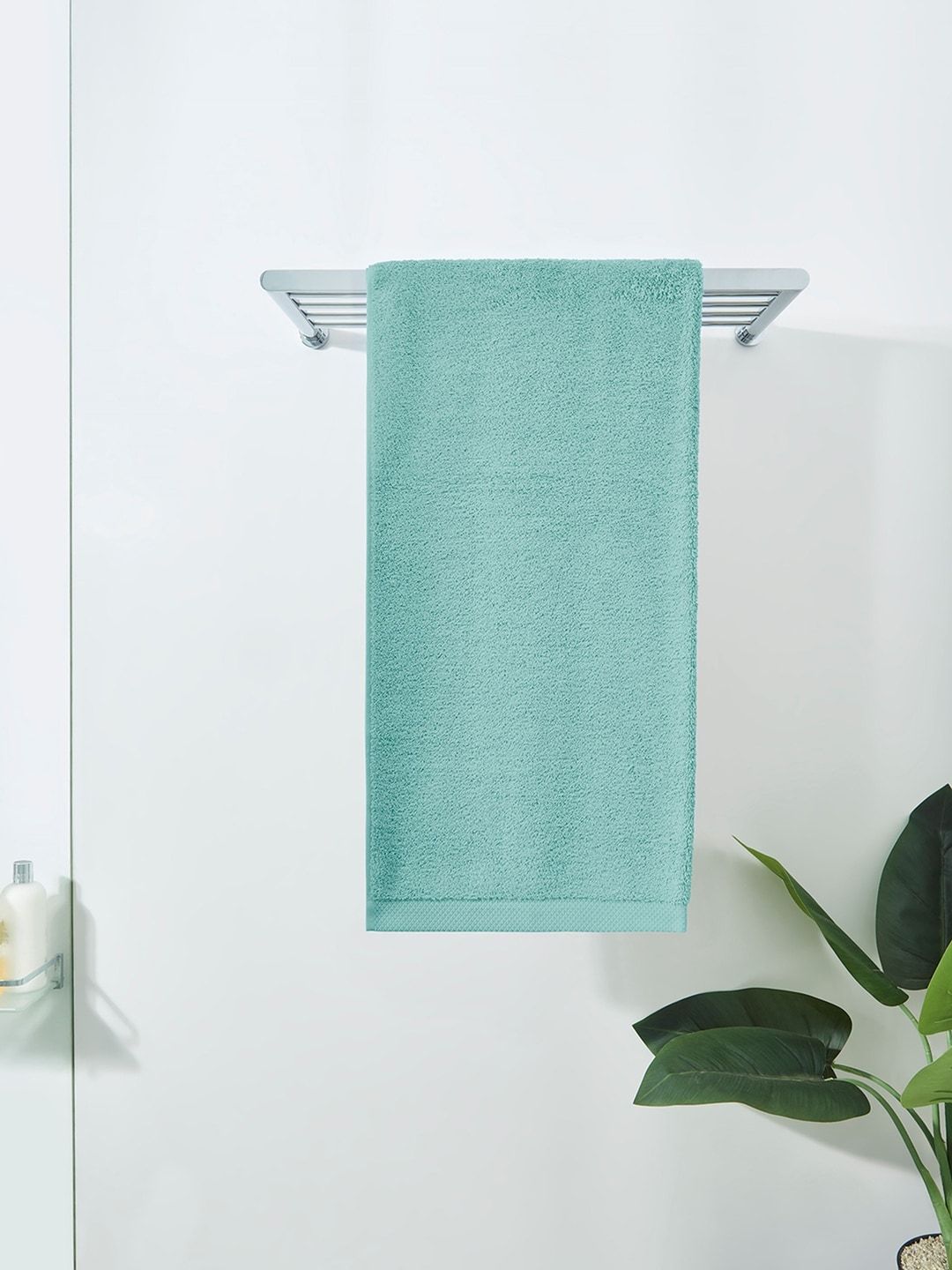 DDecor Unisex Sea Green Solid 500 GSM Live Beautiful Bath Towel Price in India