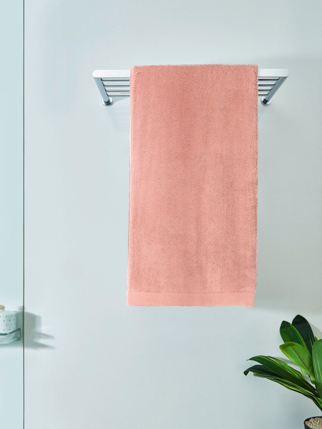 DDecor Unisex Pink Solid 600 GSM Live Beautiful Bath Towel Price in India