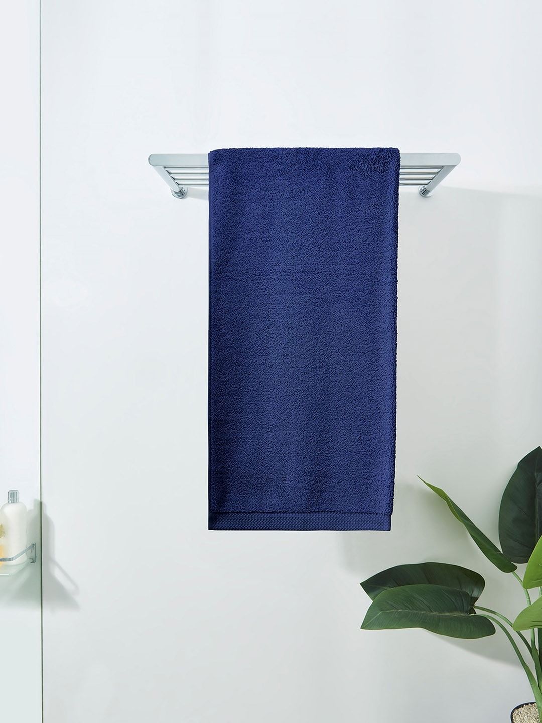 DDecor Unisex Blue Solid 550 GSM Live Beautiful Bath Towel Price in India