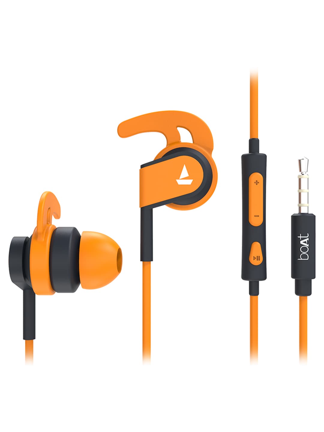 boAt Unisex Turquoise Orange Bassheads 242 Sports Wired Earphones Price in India