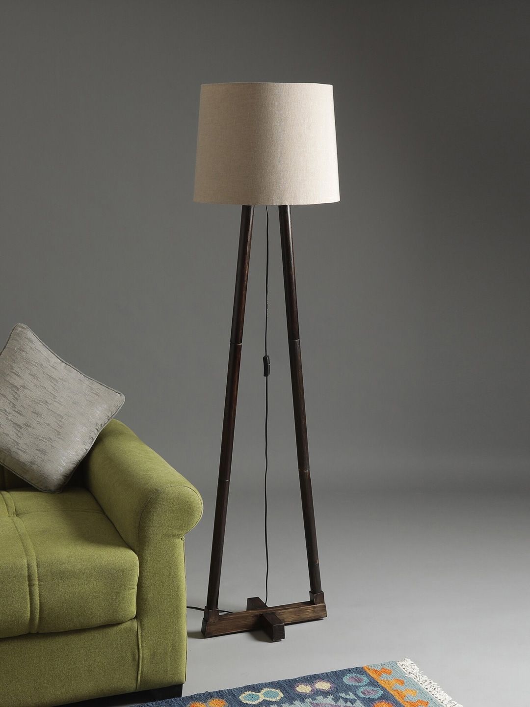 SANDED EDGE Beige Solid Contemporary Novelty Lamp Price in India