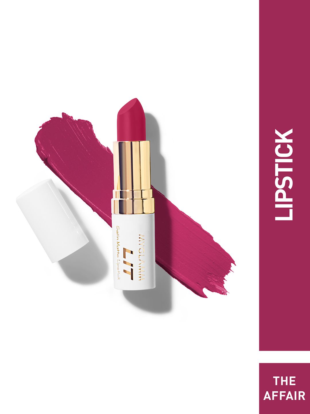 MyGlamm LIT Satin Matte Lipstick-The Affair-4.5g Price in India