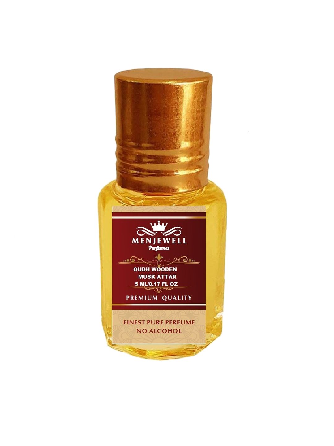 Menjewell Unisex Oudh Wooden Musk Attar - 5 ml Price in India