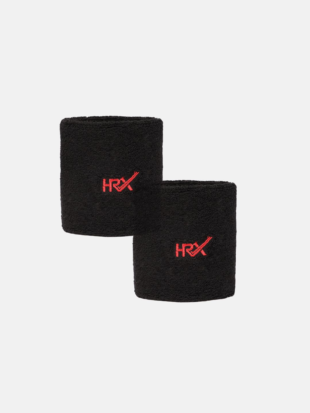 HRX by Hrithik Roshan Unisex Set of 2 Black Performance Wristbands Price in India