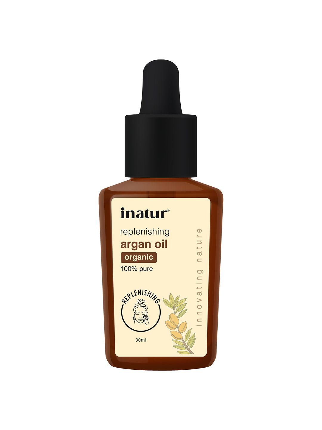 Inatur 100% Natural Organic Cold Pressed Argan Oil - 30 ml