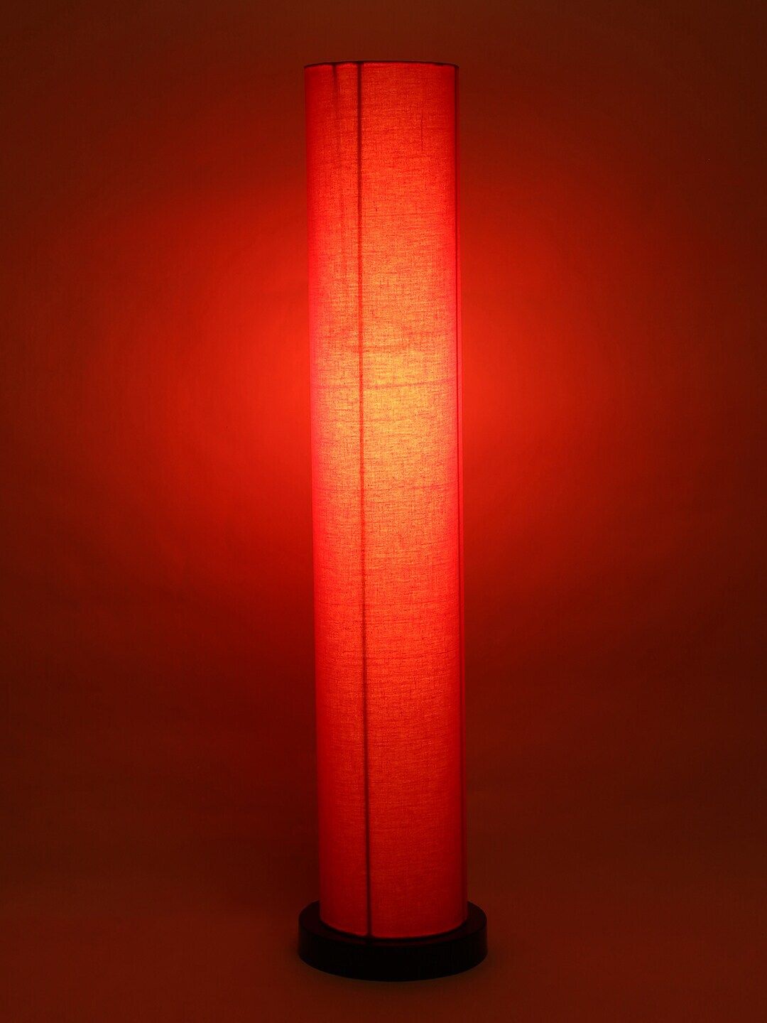 Devansh Orange Solid Contemporary Iron Column Lamp Price in India