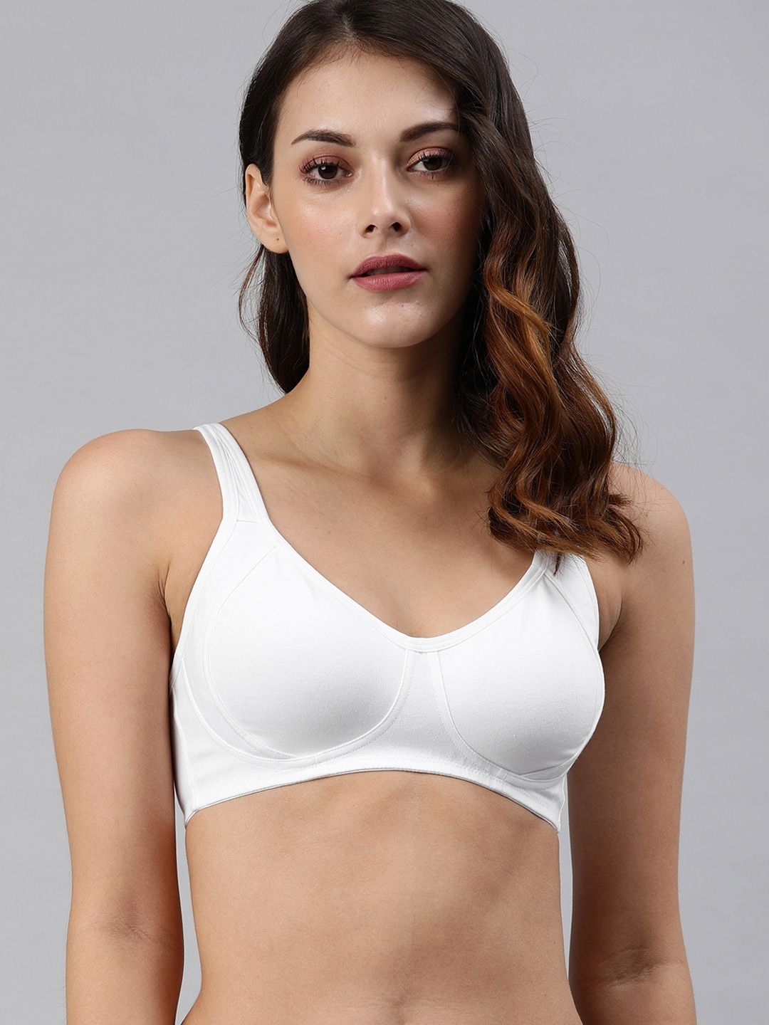 Van Heusen White Solid Non-Wired Side Contour Non Padded T-shirt Bra Price in India
