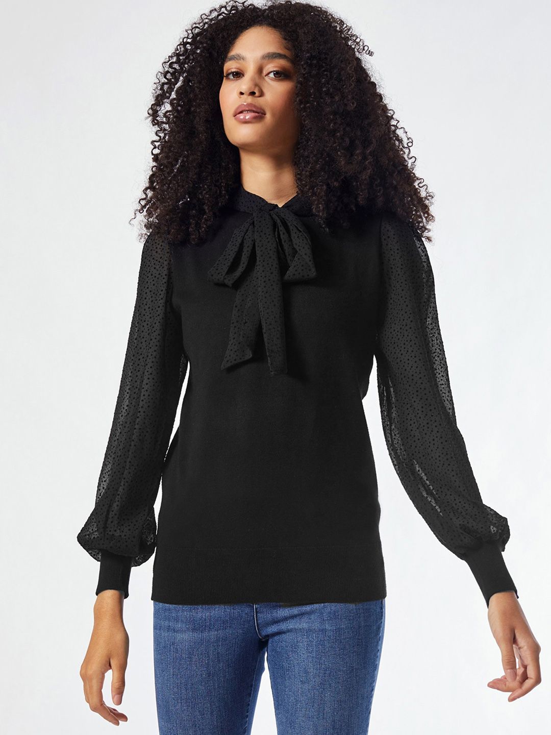 DOROTHY PERKINS Women Black Solid Top