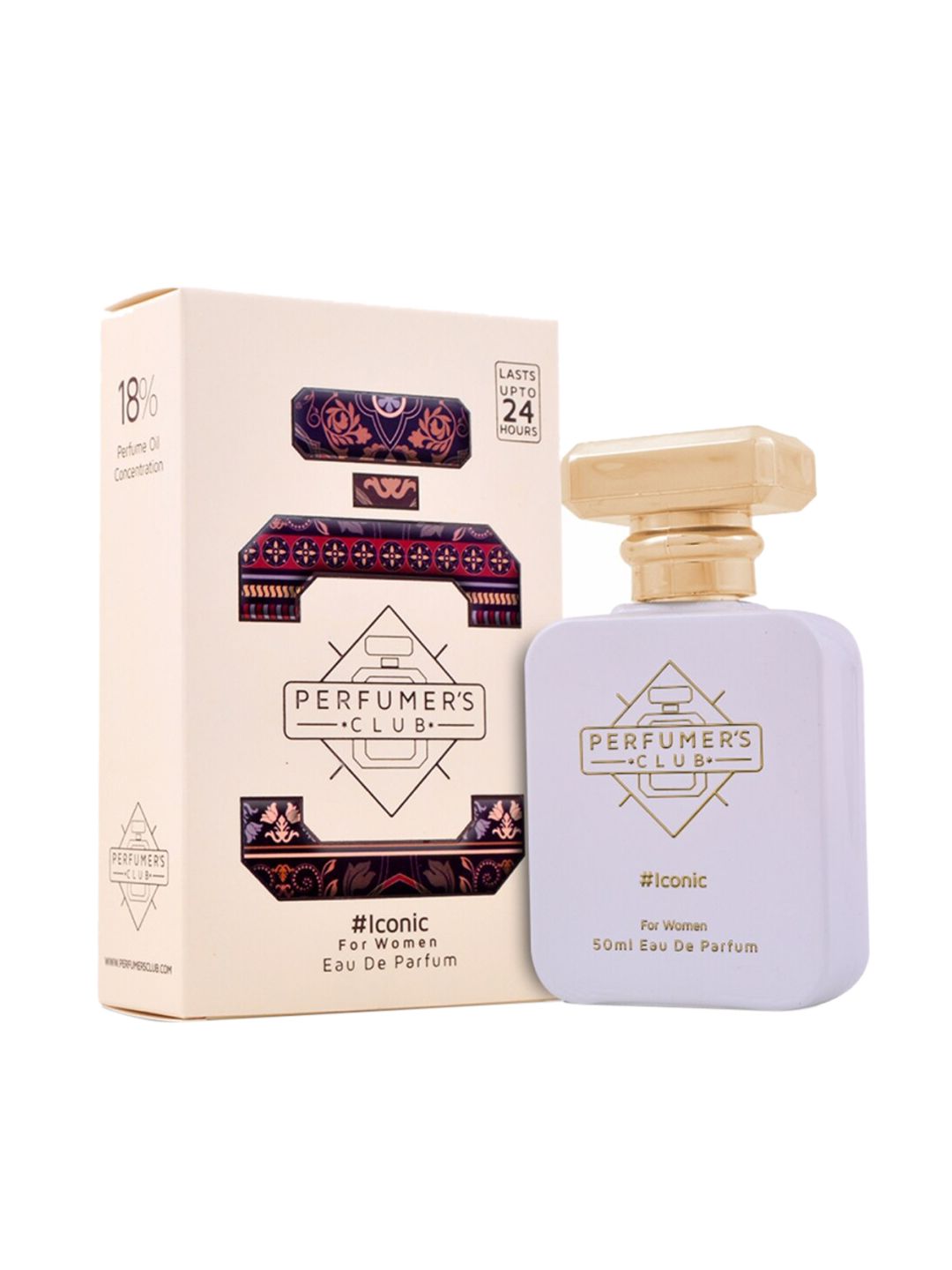 PERFUMERS CLUB Women Iconic Upto 24 hrs lasting Eau De Parfum 50 ml Price in India