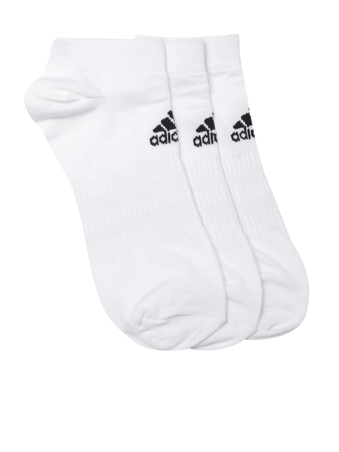 ADIDAS Unisex Pack of 3 White Solid Above Ankle-Length Training Socks Price in India
