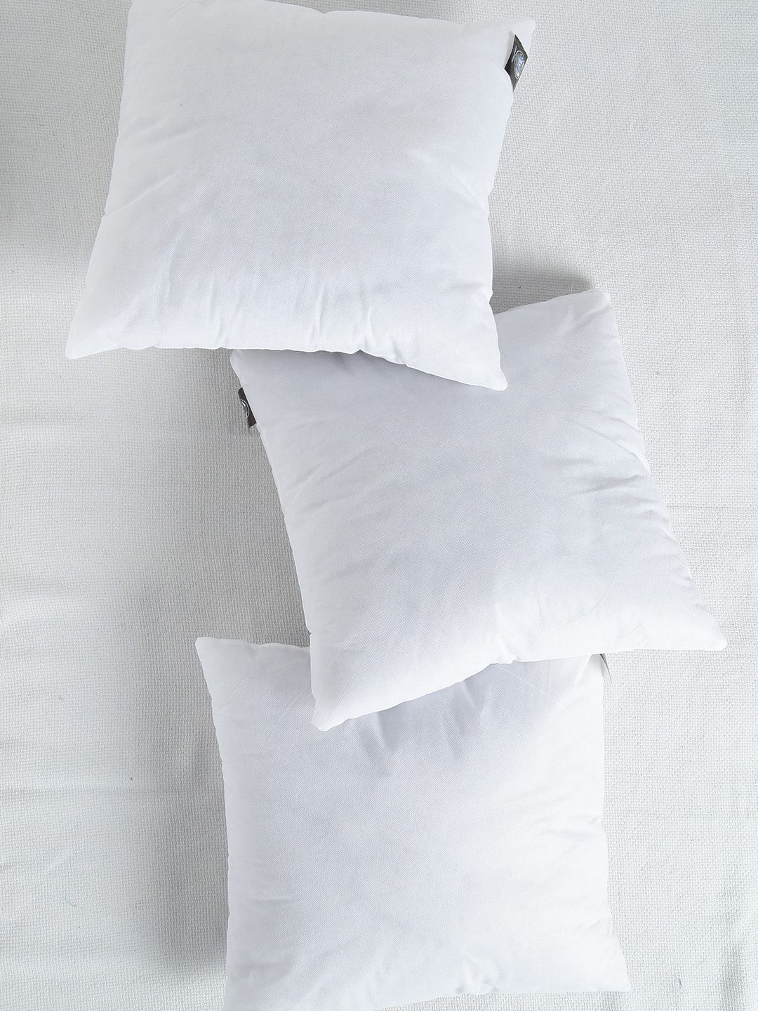 SWHF White Set of 3 Fibre 16'' x 16'' Square Cushions Price in India