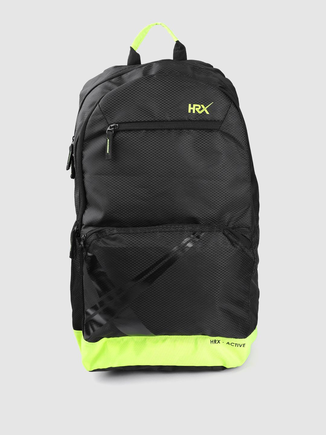 HRX by Hrithik Roshan Unisex Black Brand Logo Lifestyle Backpack Price in India