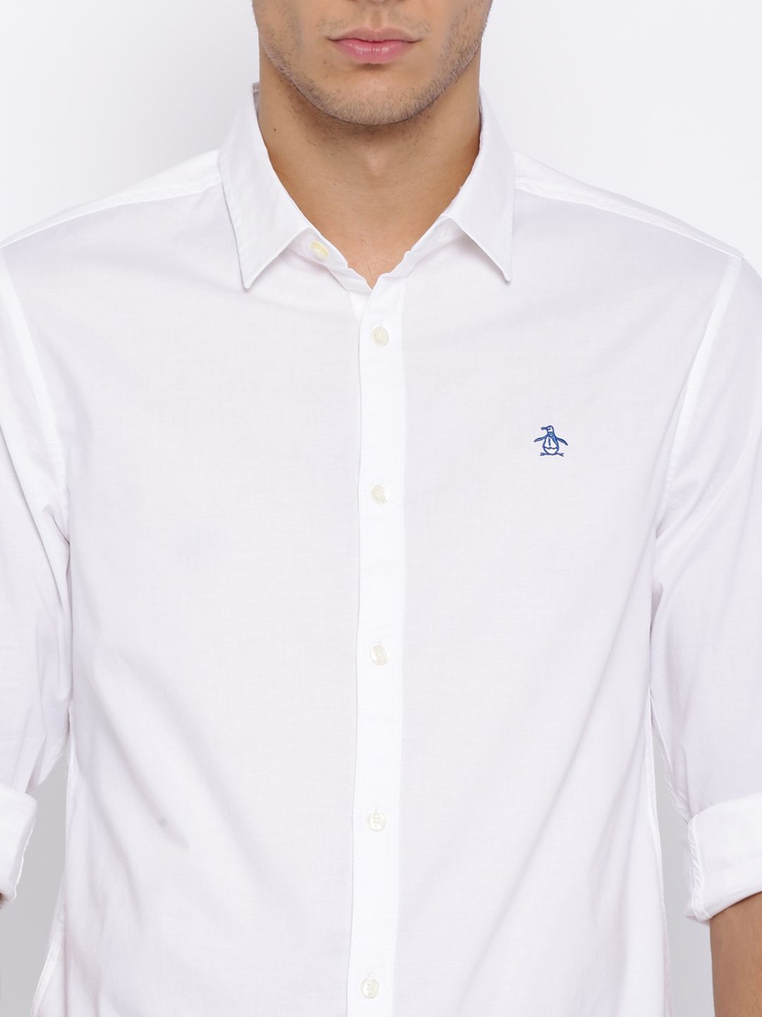 Buy Original Penguin White Heritage Slim Fit Casual Shirt - Shirts for Men  1288849 | Myntra