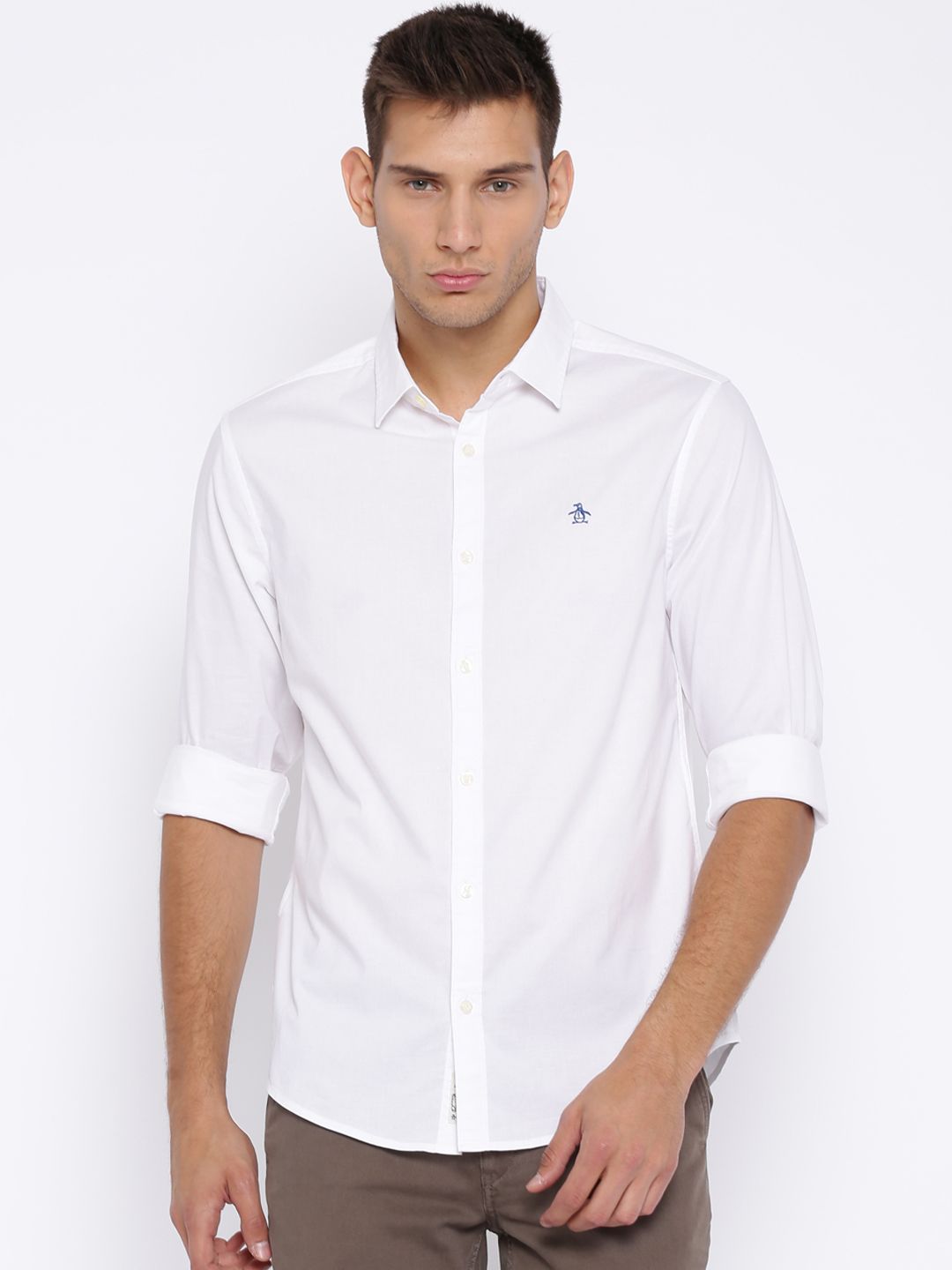Buy Original Penguin White Heritage Slim Fit Casual Shirt - Shirts for Men 1288849 | Myntra Buy Original Penguin White Heritage Slim Fit Casual Shirt - Shirts for Men 1288849 | Myntra