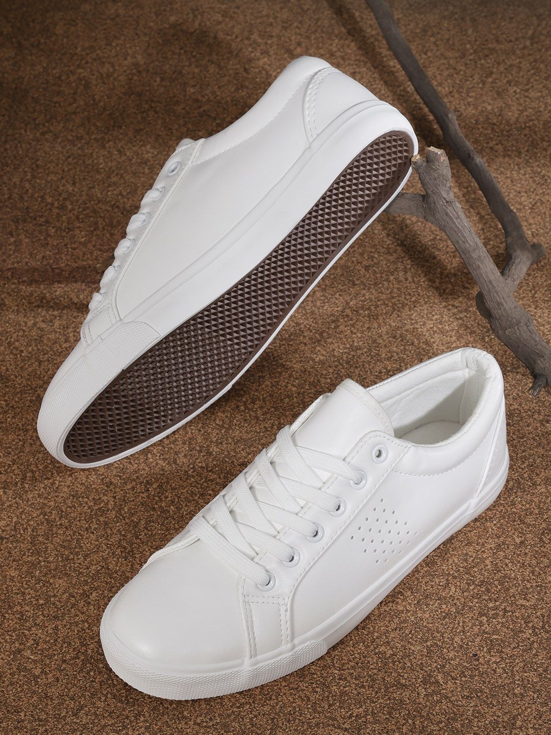 Roadster Women White Solid Sneakers Price in India