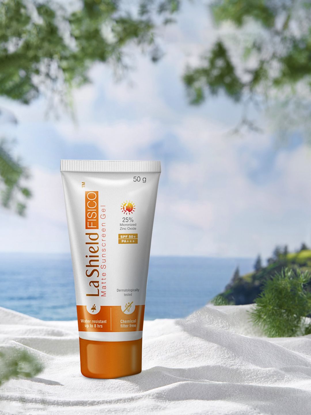 La Shield FISICO Matte Sunscreen Gel - SPF 50+ & PA+++ 50 g