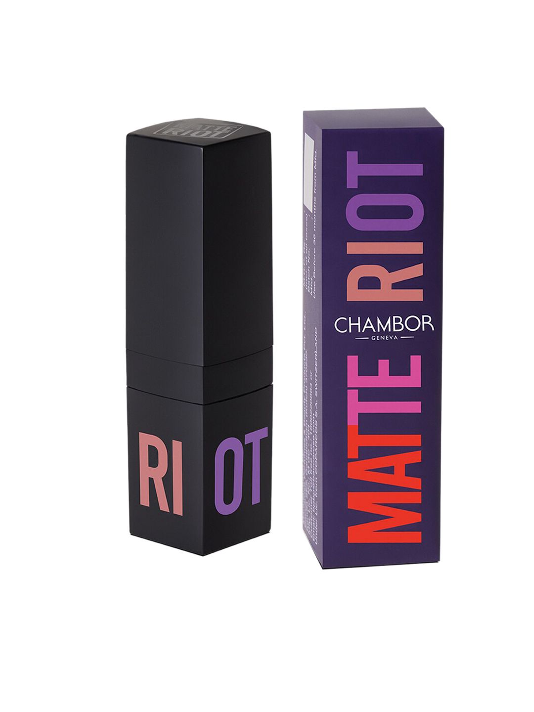 Chambor Long Lasting Matte Riot Lipstick- Road Rage Red 203 Price in India