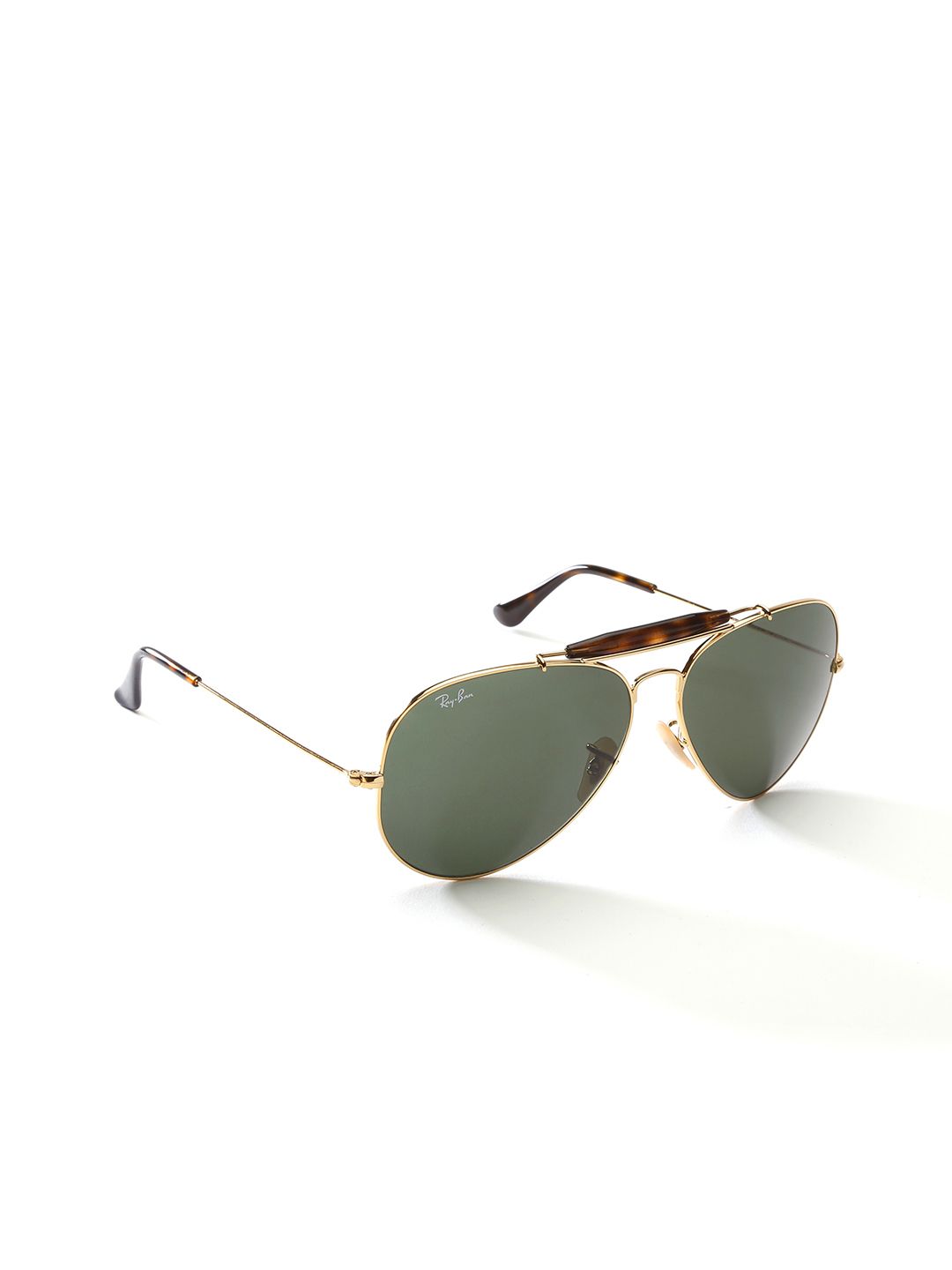 RAY-BAN Unisex UV Protected Green Lens Pilot Sunglasses - 0RB302918162