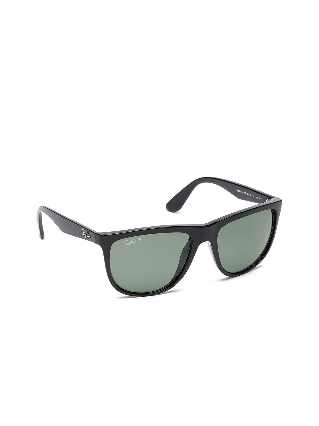 RAY-BAN Unisex Polarized Green Lens Square Sunglasses - 0RB4251I601/9A56