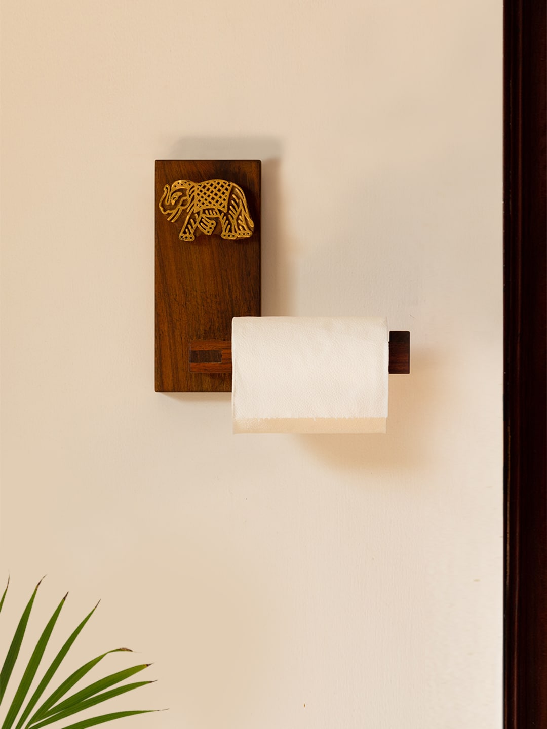 ExclusiveLane Brown Solid Tissue Paper Dispenser Price in India