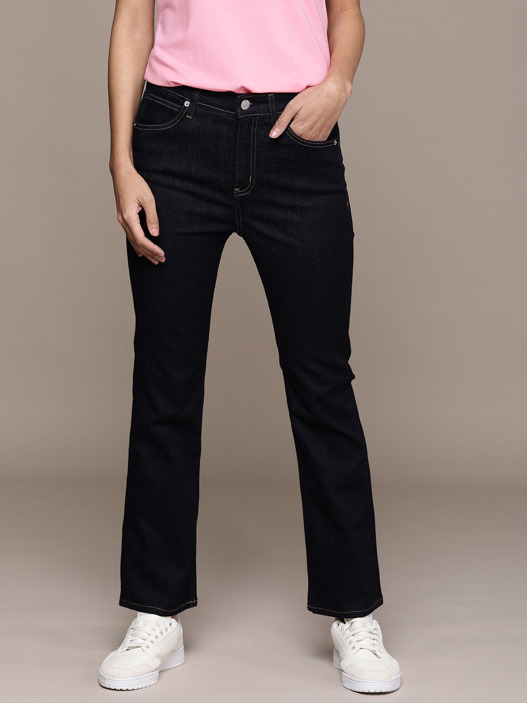 Calvin Klein Jeans Women Blue Body Slim Fit Stretchable Jeans Price in India