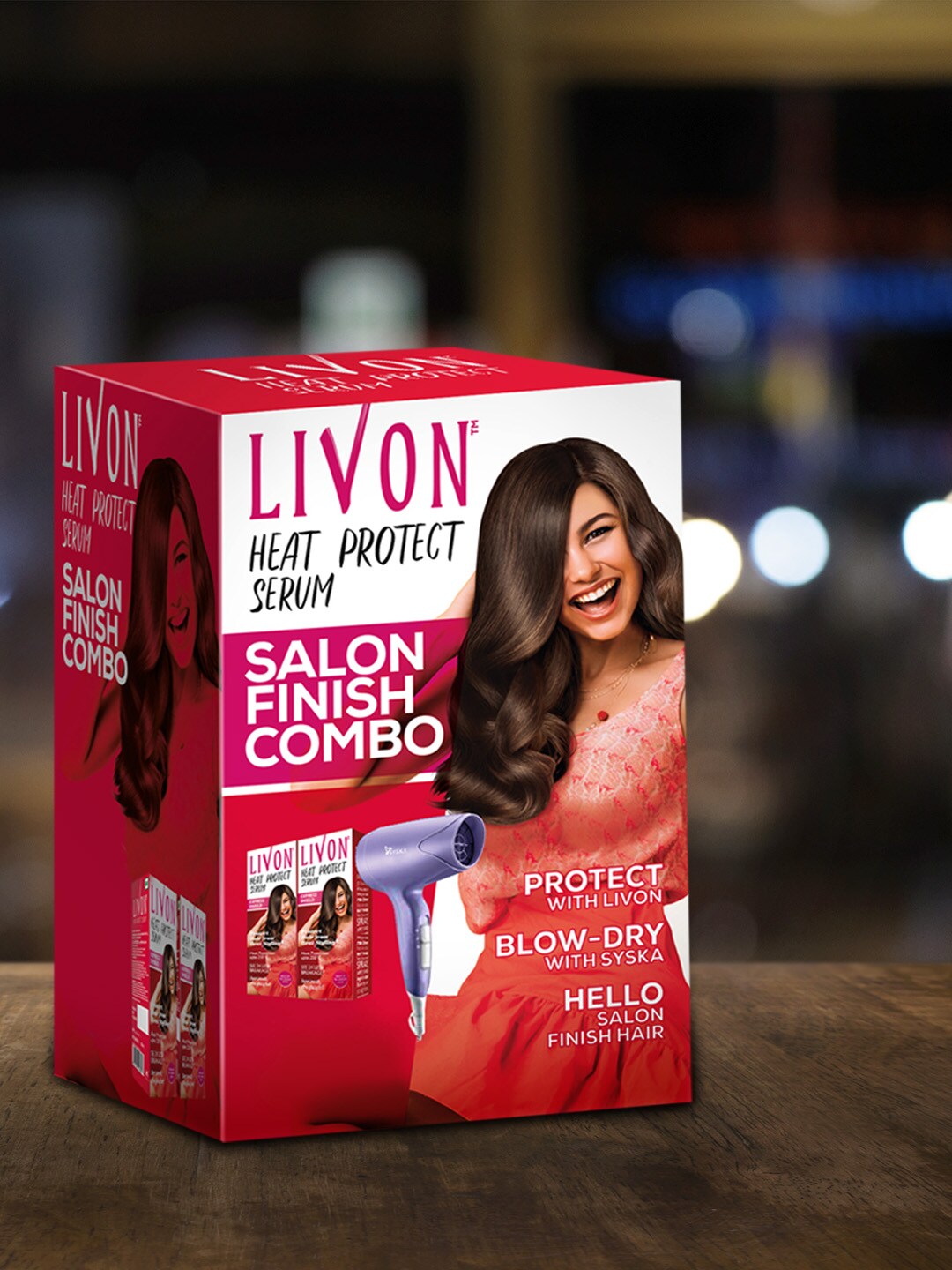 Livon Set of 2 Heat Protect Hair Serum & Syska Hair Dryer Price in India