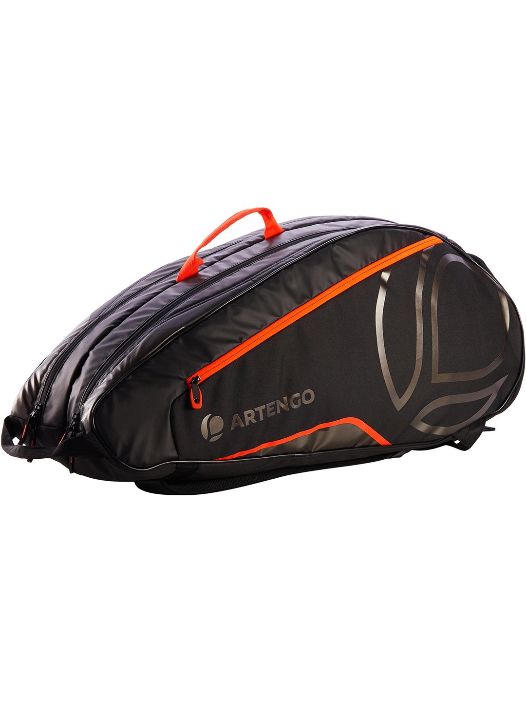 Artengo By Decathlon Unisex Black & Orange Solid Tennis Bag Price in India