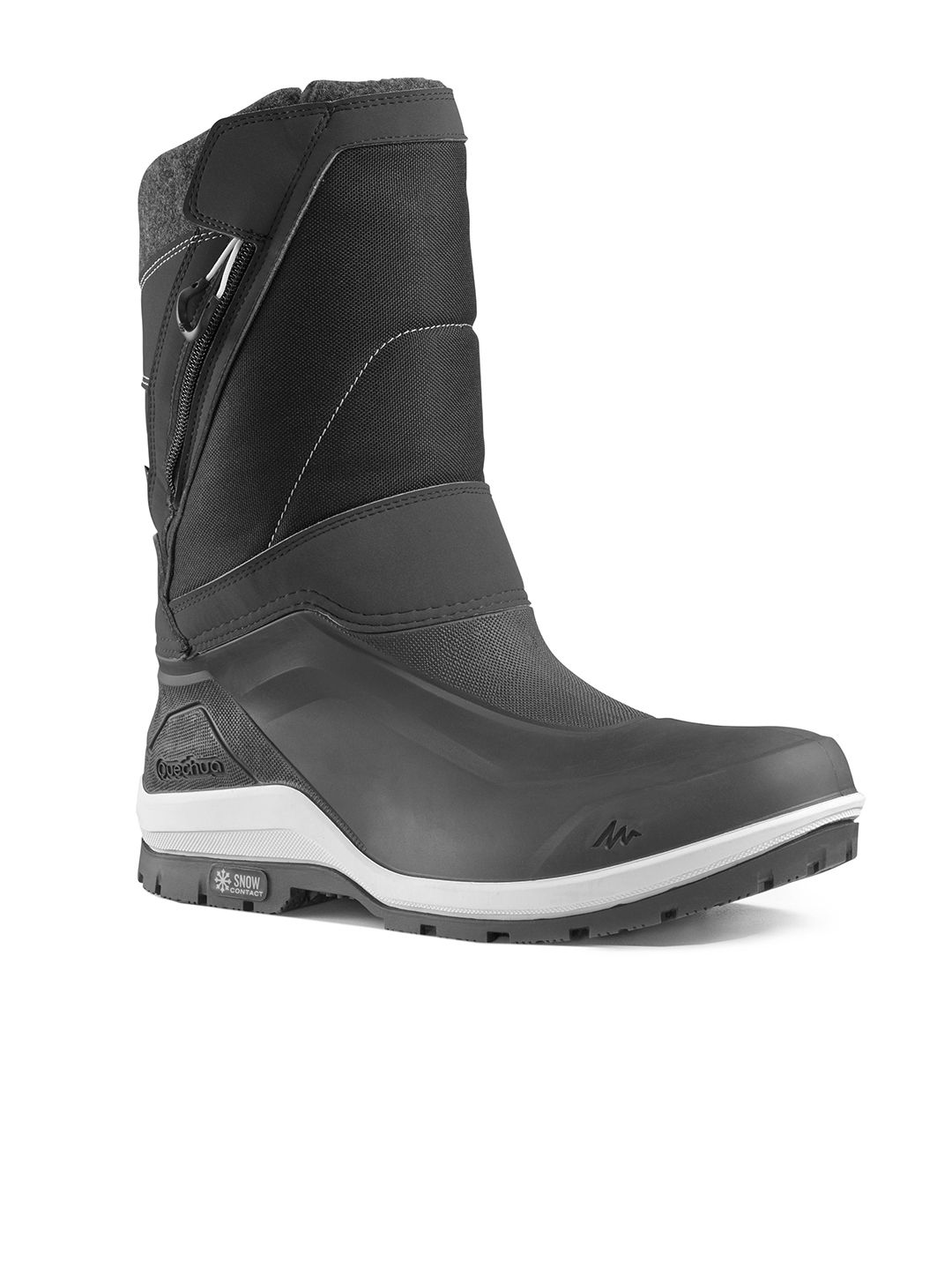 Quechua By Decathlon Men Grey High Top Snow Boots