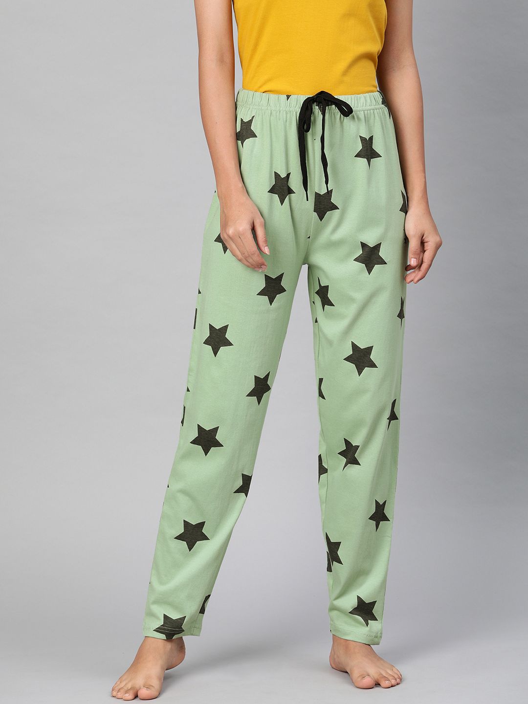 QUARANTINE Women Green Printed Lounge Pants Price in India