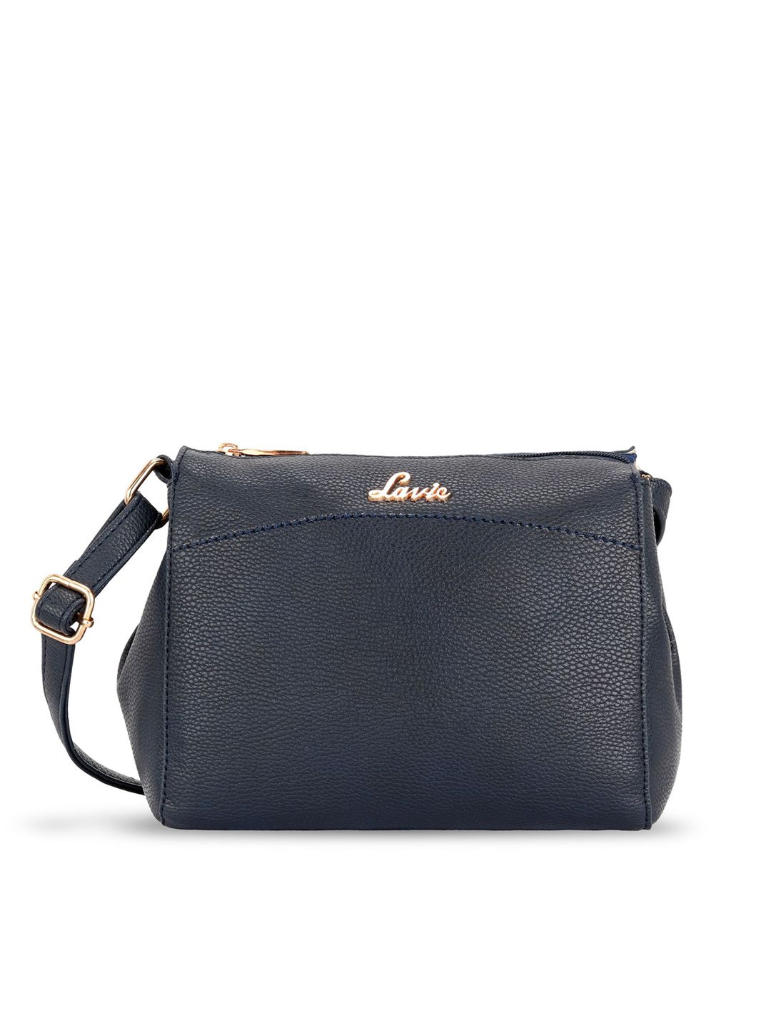 Lavie Navy Blue Solid Sling Bag Price in India